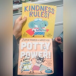 Super Pooper and Whizz Kid Potty Power + Kindness rules Book Set